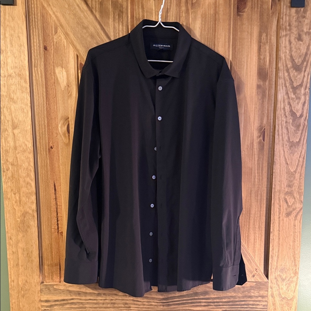 Mizzen+Main Men's Black Dress Shirt